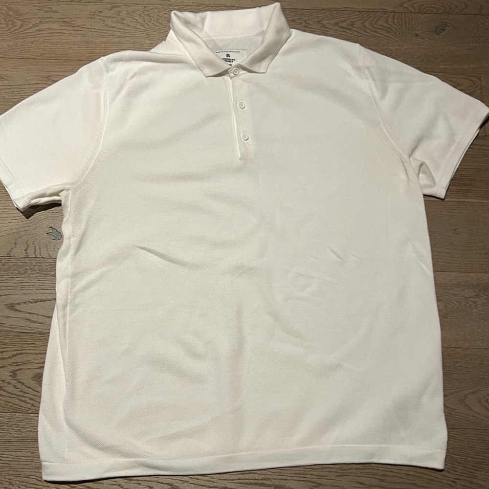 Reigning champ SUPIMA PIQUE ACE POLO white XL